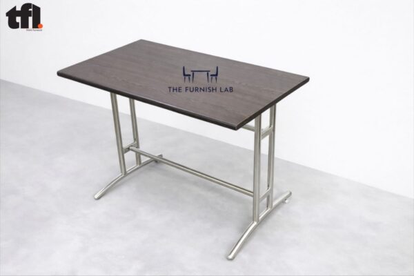 Modular Square Table with Stainless Steel Frame