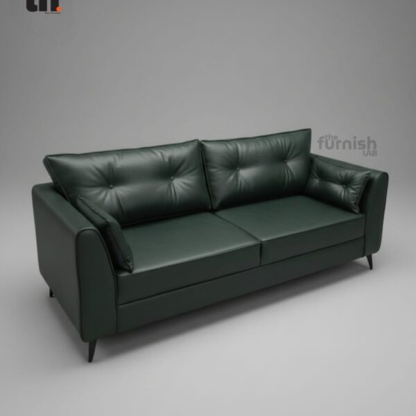 Mid-Century Modern Sofa Mid-Century Modern Sofa (slim arms, buttoned back cushions, tapered legs)