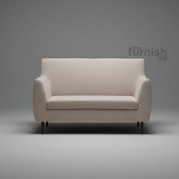 Modern-Loveseat-Sofa Compact Modern Loveseat (slim profile, soft curved arms, tight back)