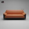 Contemporary Boxy Sofa with Low Arms