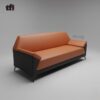 Contemporary Boxy Sofa with Low Arms