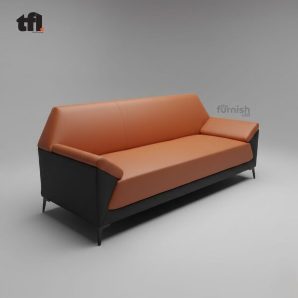 Contemporary Boxy Sofa with Low Arms