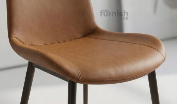 Modern Leather Touch Dining Chair with MS Frame