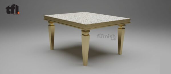 Heritage Square Stone Top Dining Table Heritage Square Stone Top Dining Table