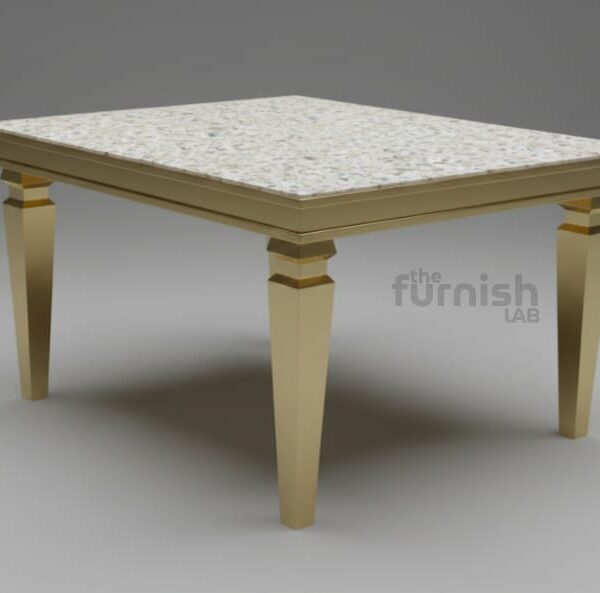 Heritage Square Stone Top Dining Table Heritage Square Stone Top Dining Table